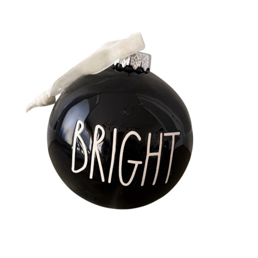 Rae Dunn by Magenta Artisan Collection Ceramic 4" Ornament BRIGHT